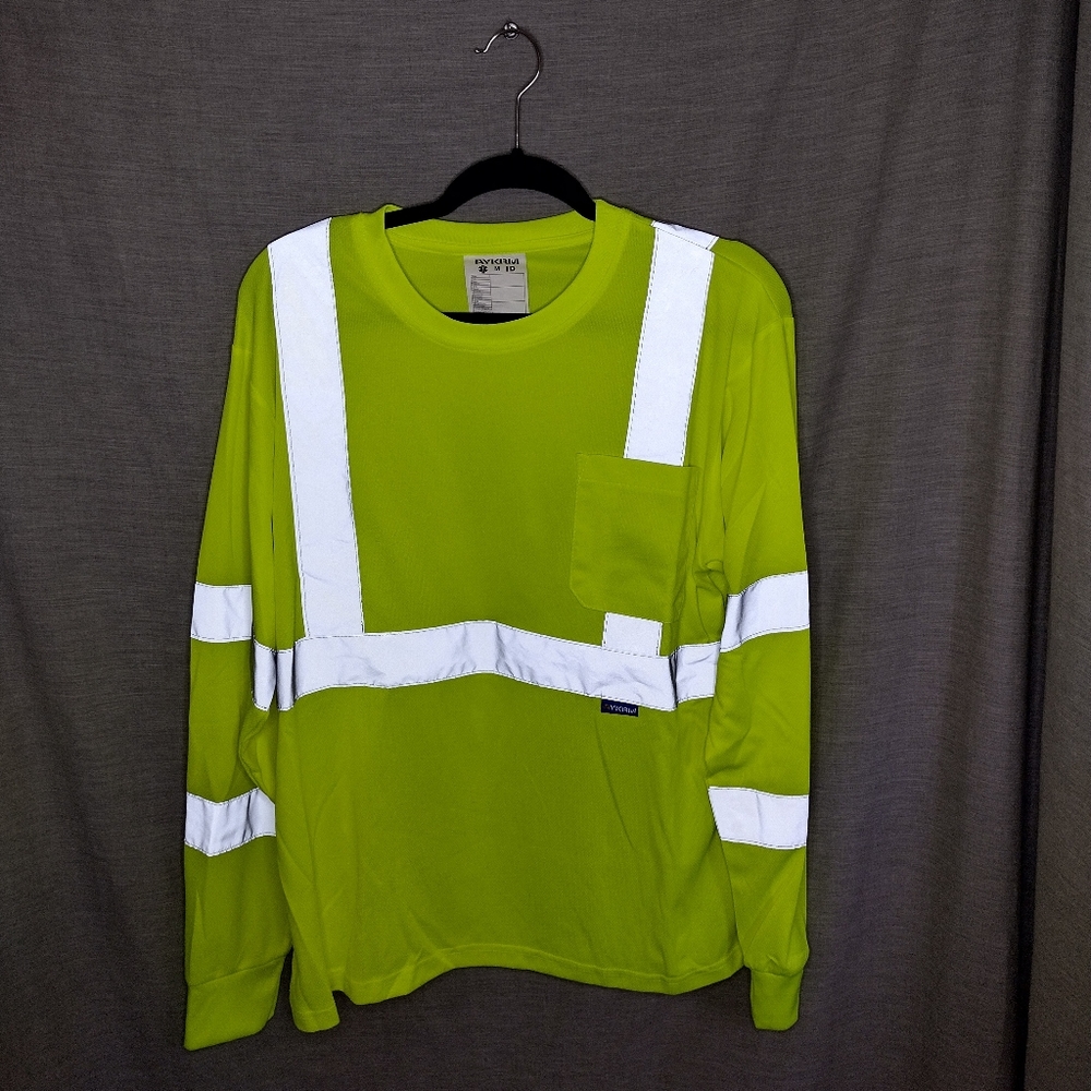 NWOT | AYKRM | Yellow Hi-Vis Long Sleeve Shirt